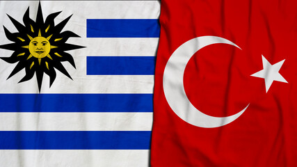 Uruguay, Oriental Republic of Uruguay, Turkey Flag, Republic of Turkey