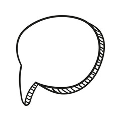 Fototapeta na wymiar conversation speech bubble doodle