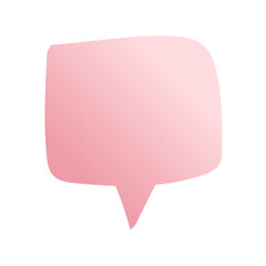 trendy speech bubble message