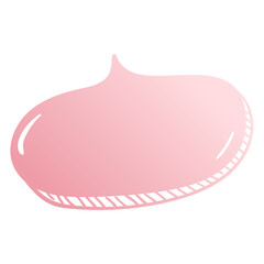 trendy speech bubble message