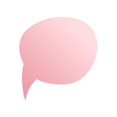 trendy speech bubble message