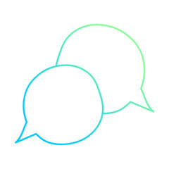 trendy speech bubble message