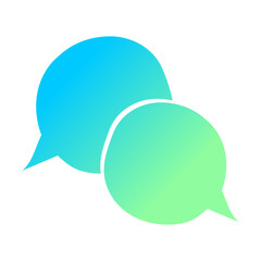 trendy speech bubble message