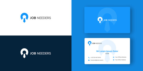 find job Recruitment logo design template