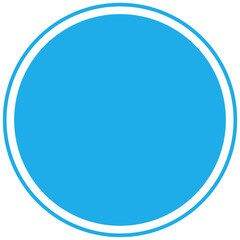 Blue round background for text. Create posts, stories, headlines. Transparent PNG Clipart