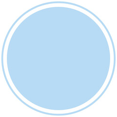 Blue round background for text. Create posts, stories, headlines. Transparent PNG Clipart