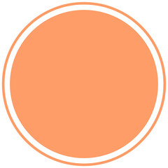 Orange round background for text. Create posts, stories, headlines, highlights. Transparent PNG Clipart