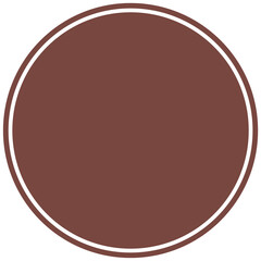 Brown round background for text. Create posts, stories, headlines, highlights. Transparent PNG Clipart