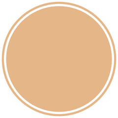 Beige round background for text. Create posts, stories, headlines, highlights. Transparent PNG Clipart