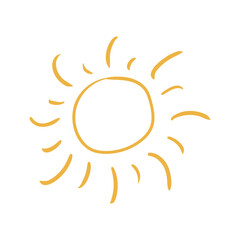 doodle of summer sun