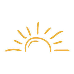 doodle of summer sun