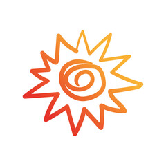 doodle of summer sun