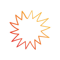 doodle of summer sun