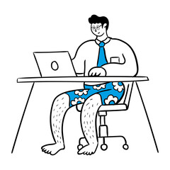 illustration of working people