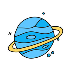 Fototapeta premium space planet doodle