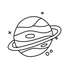 space planet doodle
