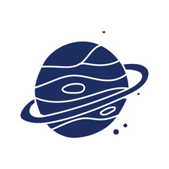 Fototapeta premium space planet doodle