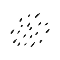 doodle group of raindrops