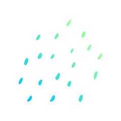 doodle group of raindrops