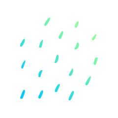 doodle group of raindrops