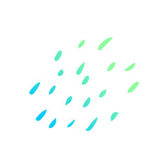 doodle group of raindrops