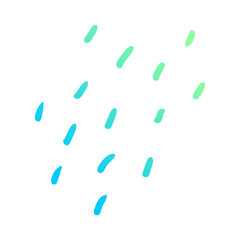 doodle group of raindrops