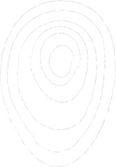 Organic concentric chalk circle