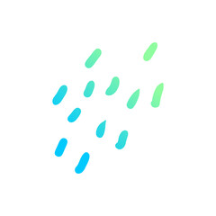 doodle group of raindrops