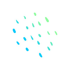 doodle group of raindrops