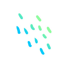 doodle group of raindrops