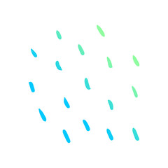 doodle group of raindrops