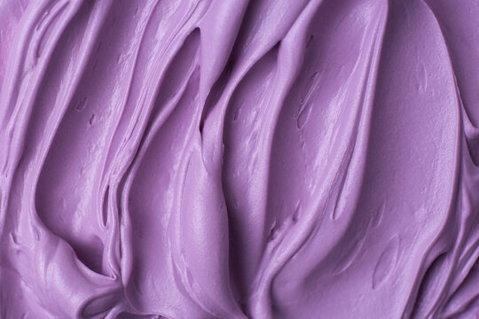 Purple icing frosting close up texture