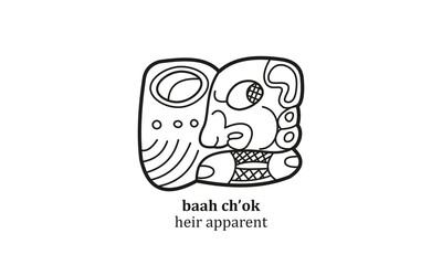 Hieroglyph mayan symbol 