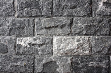 Concrete black block wall