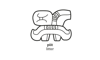 Hieroglyph mayan symbol 