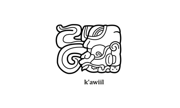 Hieroglyph mayan symbol 