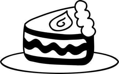 Hand Drawn cake illustration