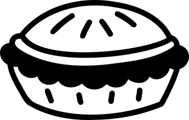 Hand Drawn pie illustration
