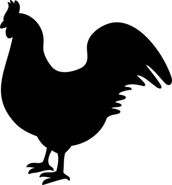 recommend clip art: Hand Drawn chicken silhouette illustration