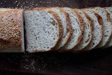 slices of homemade wholegrain loaf