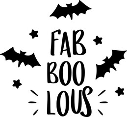 fab boo lous lettering illustration
