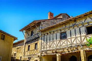 Ancient architecture at Perouges village in France