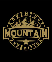 Fototapeta na wymiar Mountain amazing vector tshirt design