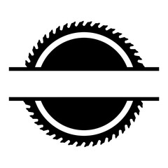 Saw Blade Split Name Frame