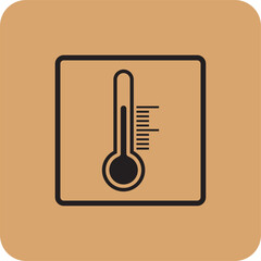 temperature icon , packaging icon vector