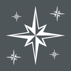 Obraz premium Star north quality vector illustration cut