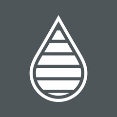 Water drop droplet raindrop icon illustration cut