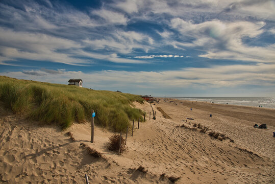 Strand in Bergen aan Zee in Nordholland