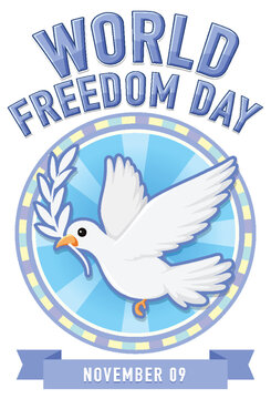 World Freedom Day Logo Design