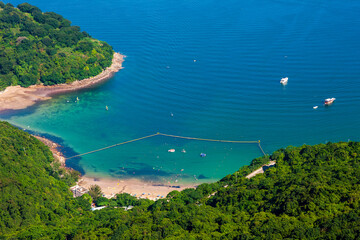 Skyline of Clean Water bay from High Junk Peak, Sai kung, Hong Kong